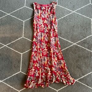 Adrianna Papell Red Floral Dress